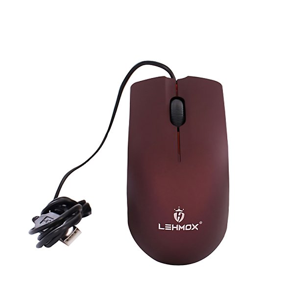 Mouse óptico Básico Com Fio Usb Lehmox Ley-1512 Cor:vermelho [F102]