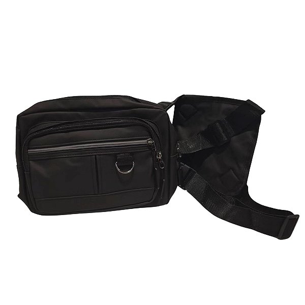 Pochete Mochila Frontal Peito Tática Cor: Preto [F102]
