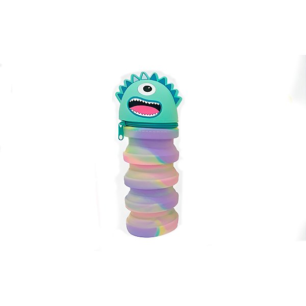 Estojo Retrátil Silicone Escola Personagem: Alienígena [F102]