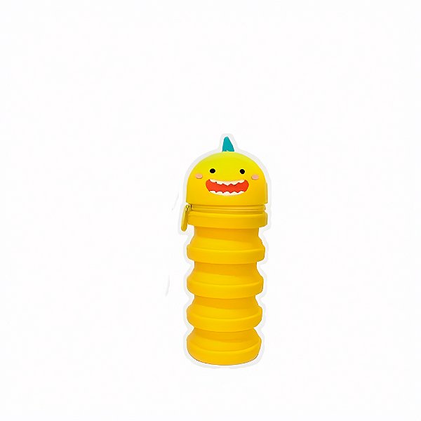 Estojo Retrátil Silicone Escola Personagem: Monstrinho [F102]