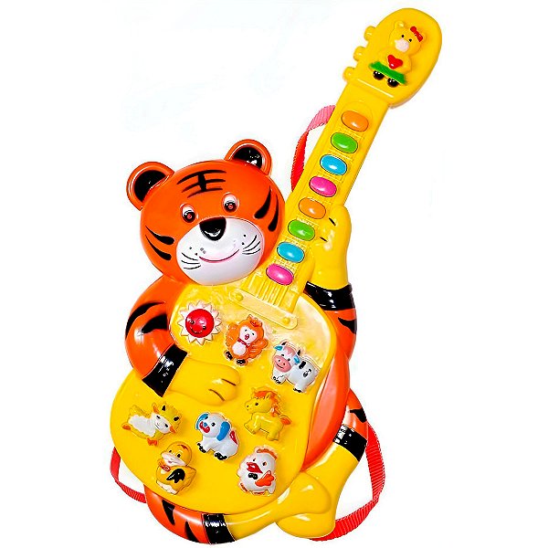 Brinquedo Minha Guitarrinha Infantil Baby Tigre Criança [F102]