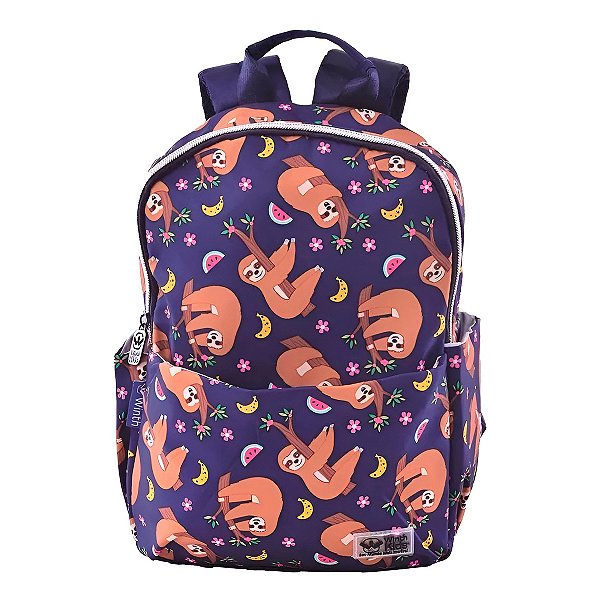 Mochila De Costas Infantil Bichinhos Escola Bicho Preguiça [F102]