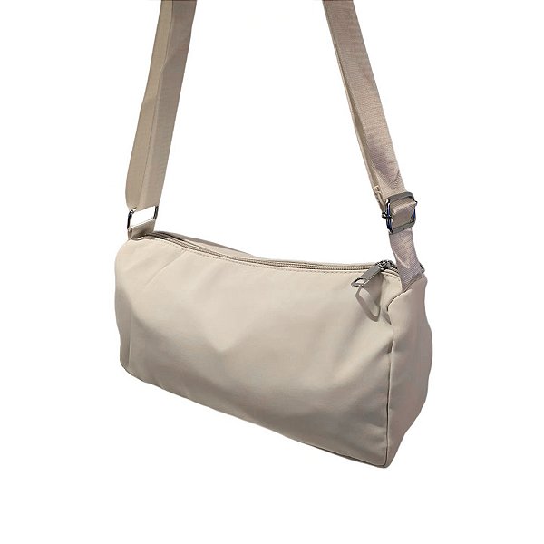Bolsa Lateral Alça Grossa Transversal Casual Cor:branco [F102]