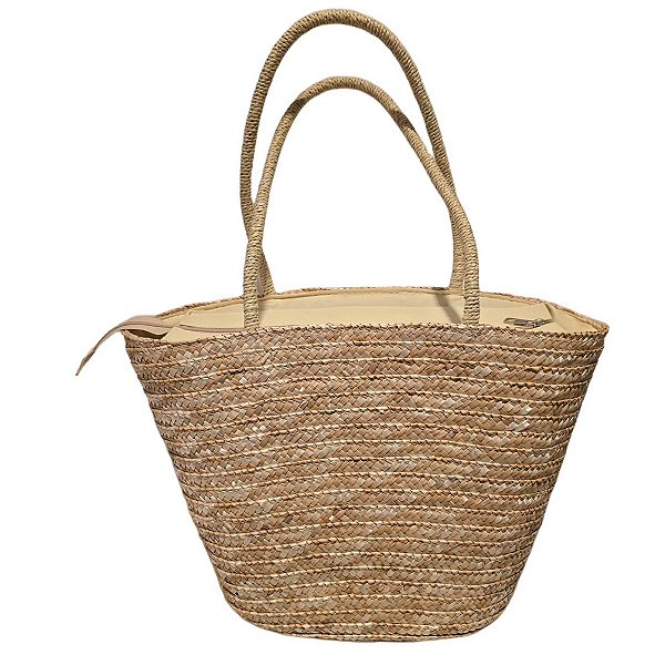 Bolsa Grande Artesanal Ombro  Grande Cor:palha [F102]