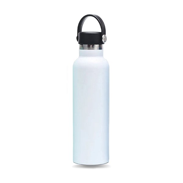 Garrafa Térmica Inox Tampa Alça 00ml Cor: Branco [F102]