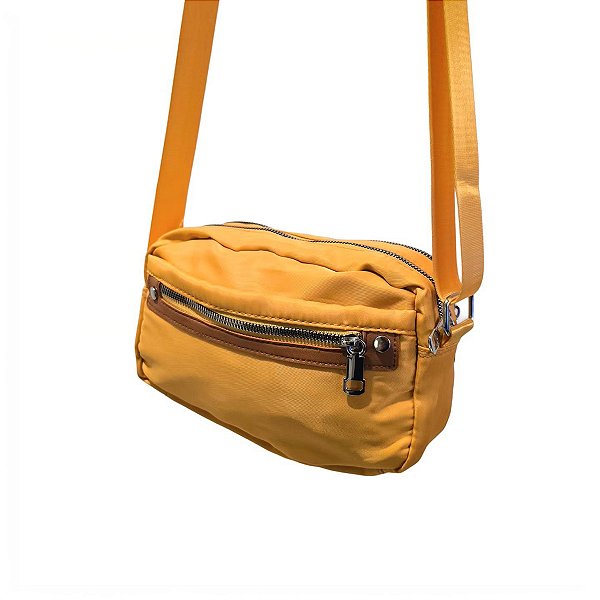 Bolsa Transversal Retangular Alça Ajustável Cor:amarelo [F102]