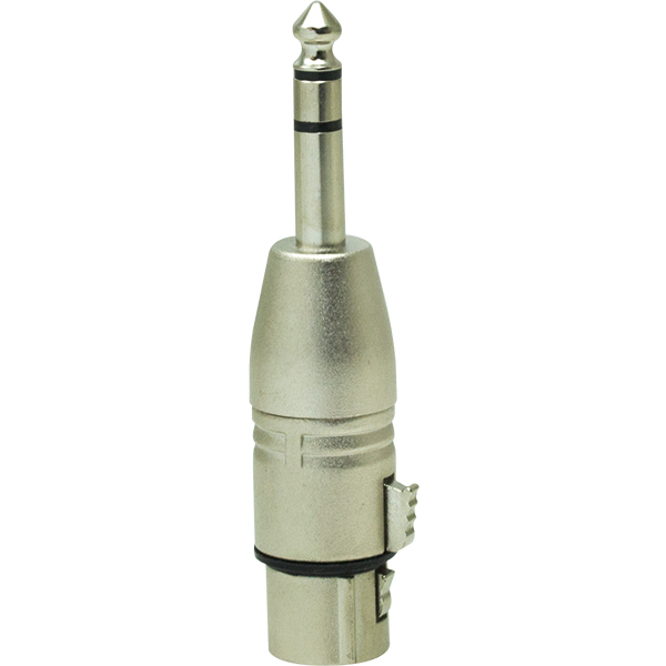 Adaptador Xlr 3 Pin Femea X P10 Macho Stereo Nickel Pct C/10 Loud [F086]