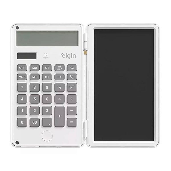 Calculadora Com Tela P. Anotação Branca Elgin [F108]