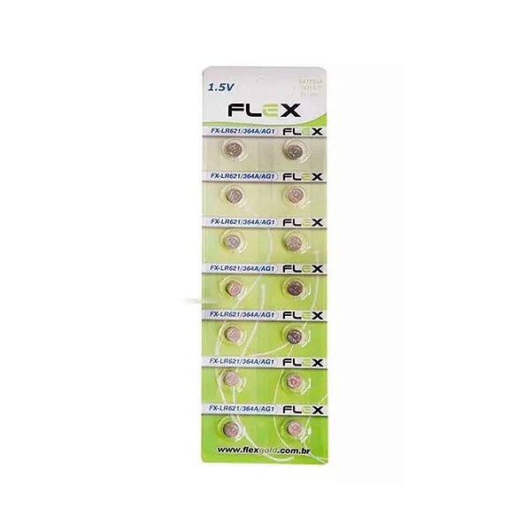 Bateria Botao Lr621 ( Cartela C/ 14 Pcs) Flex Fx-lr621 [F108]