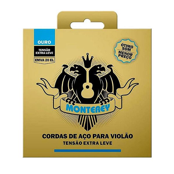 Emva20 El - Encordoamento Monterey Violao Aco Ouro Extra-leve [F108]