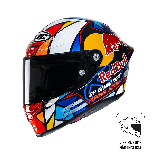 Capacete Hjc Rpha 1 Red Bull Misano Azul Verm Amare 58 [F016]
