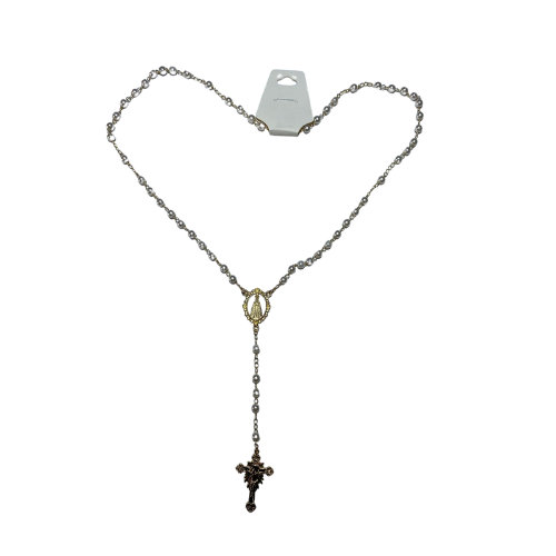 Terco 6mm Nossa Senhora Aparecida Rosa Bebe