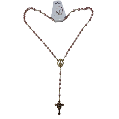 Terco 6mm Nossa Senhora Aparecida Rosa Bebe