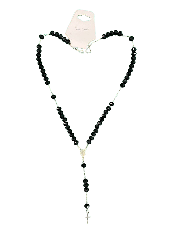 Terco Cristal 6mm Pescoco Preto