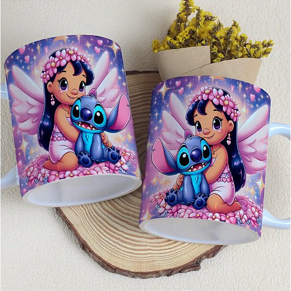 Caneca Personalizada Unykk Com Arte do Stich Lilo