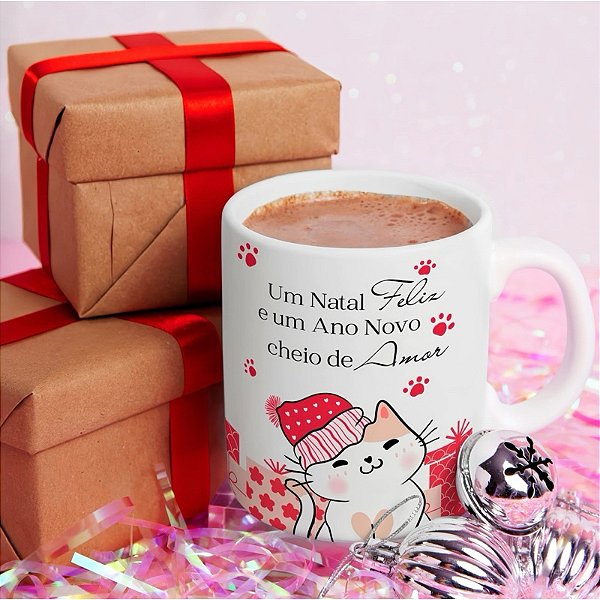 Caneca Personalizada Unykk Feliz Natal e Ano Novo