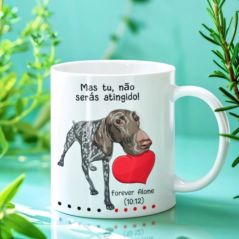 Caneca Personalizada Unykk Solteiros Mil Namorarão ao teu lado, dez mil casarão a tua direita, mas tú