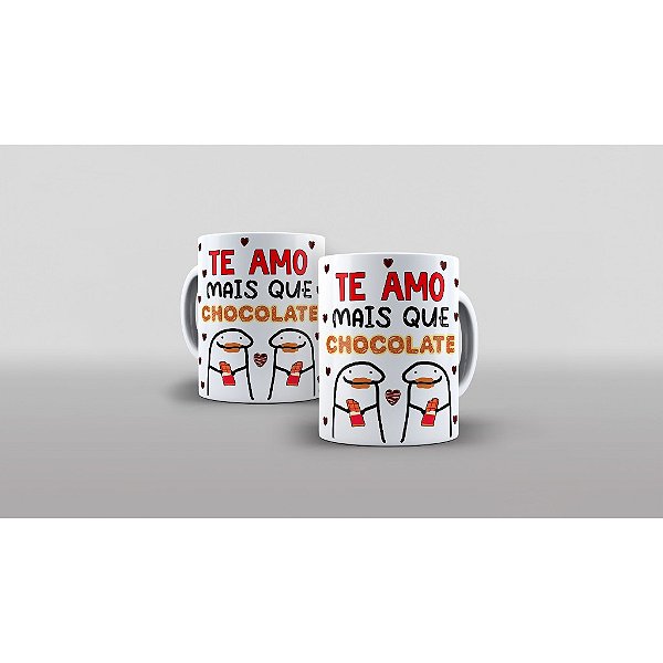 Caneca Personalizada Unykk Te Amo Mais Que Chocolate
