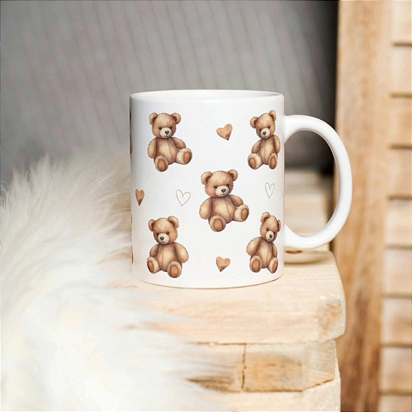 Caneca Personalizada Unykk Ursinho Vintage