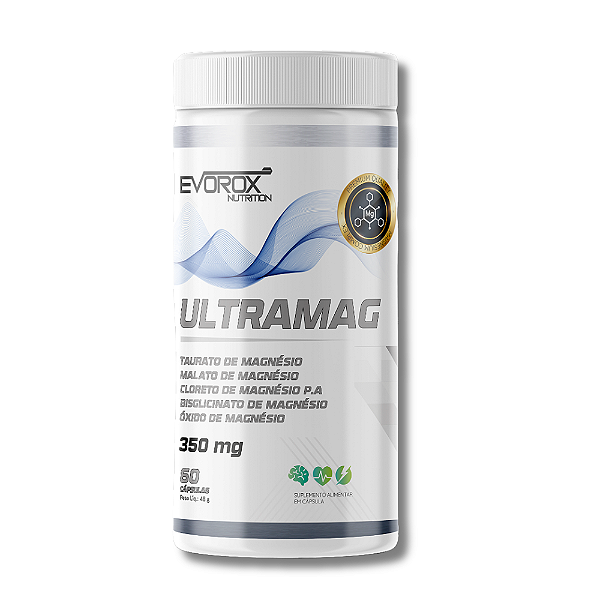 MAGNÉSIO ULTRAMAG 350MG 60 CÁPSULAS – EVOROX NUTRITION