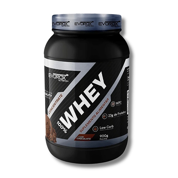 WHEY PROTEIN 100% SABOR CHOCOLATE 900G – EVOROX NUTRITION