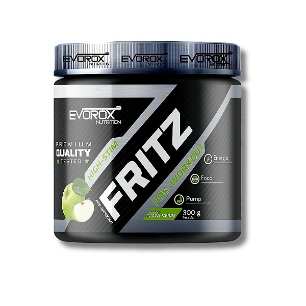 PRÉ-TREINO FRITZ SABOR MAÇÃ VERDE 300G – EVOROX NUTRITION