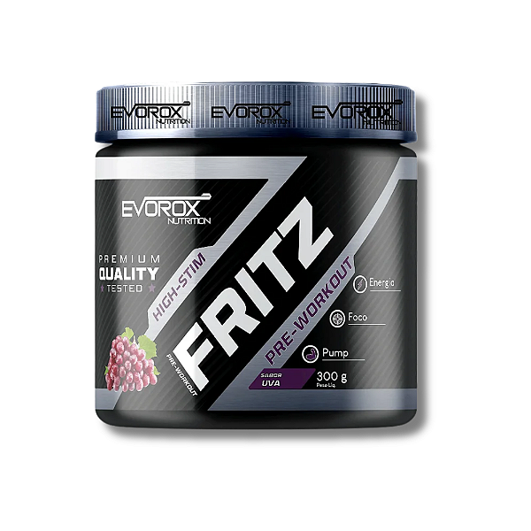 PRÉ-TREINO FRITZ SABOR UVA 300G – EVOROX NUTRITION