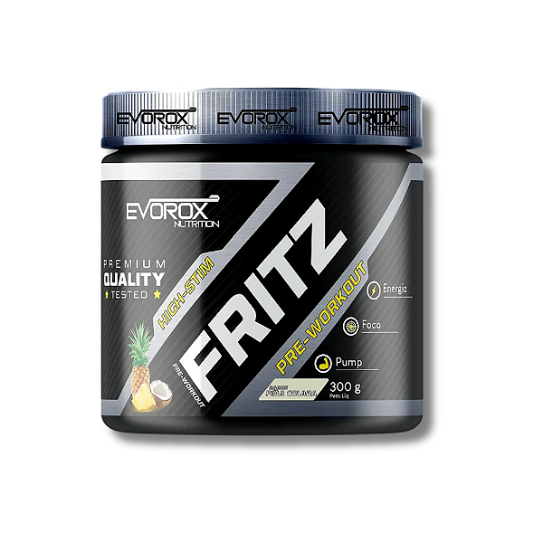 PRÉ-TREINO FRITZ SABOR PIÑA COLADA 300G – EVOROX NUTRITION