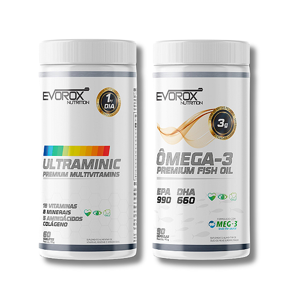 KIT 100% VITALIDADE TOTAL EVOROX NUTRITION