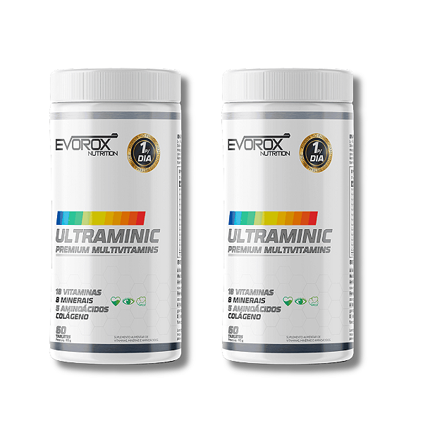 2X MULTIVITAMÍNICO ULTRAMINIC 90 TABLETES - EVOROX NUTRITION