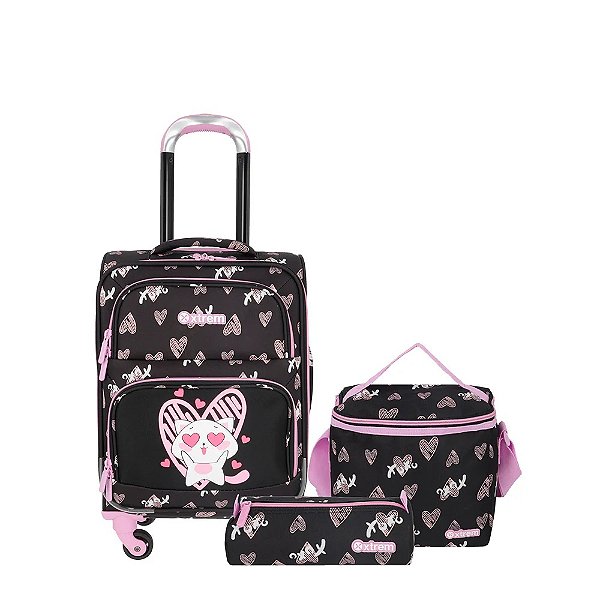 Kit Mochila de Rodinha Speedy Pack 5XT Preta Xtrem