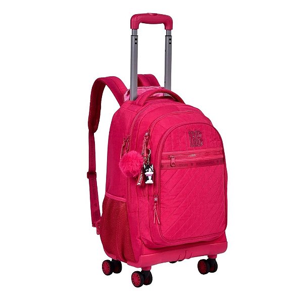 Mochila Infantil Escolar Rodinhas Rosa Rebecca Bonbon Clio Style