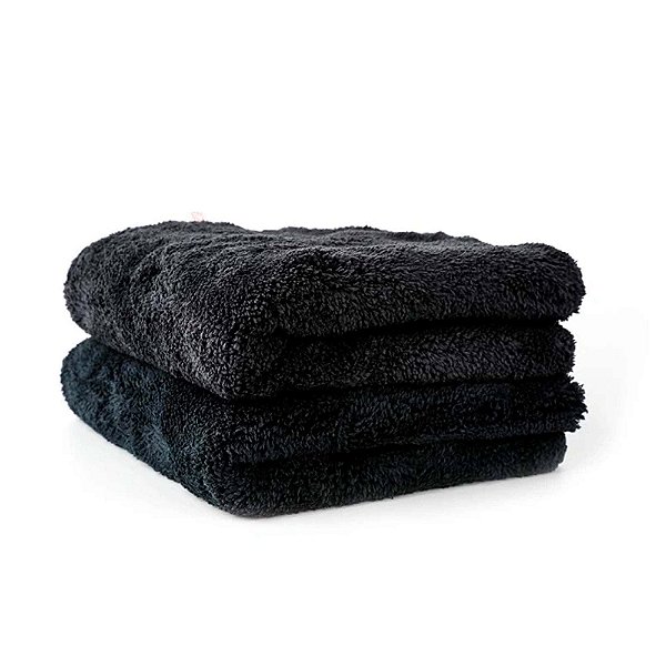 Toalha de Microfibra Veludo Preta  40x40cm 1200gsm - SGCB