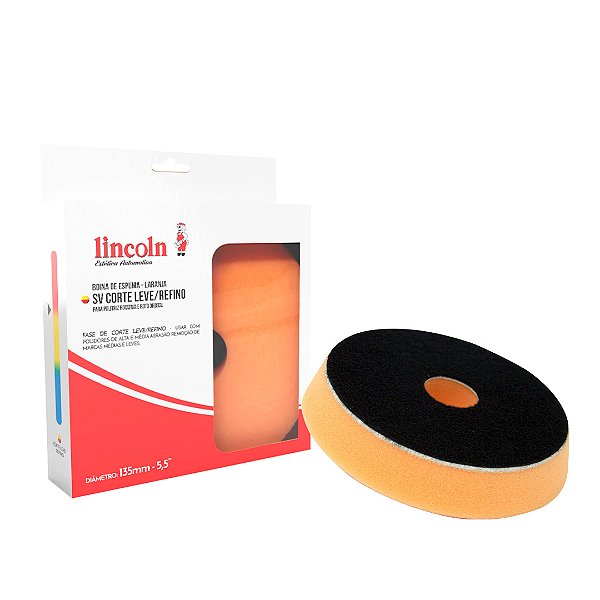 Boina de Espuma SV - CORTE LEVE/REFINO LARANJA 5,5" - LINCOLN