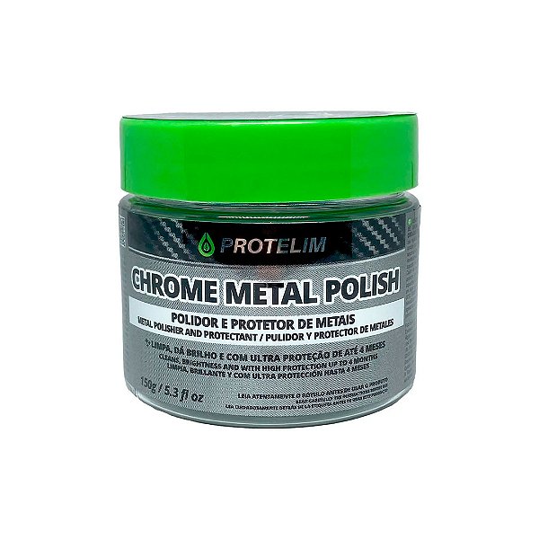CHROME METAL POLISH - Polidor de metais 150g PROTELIM