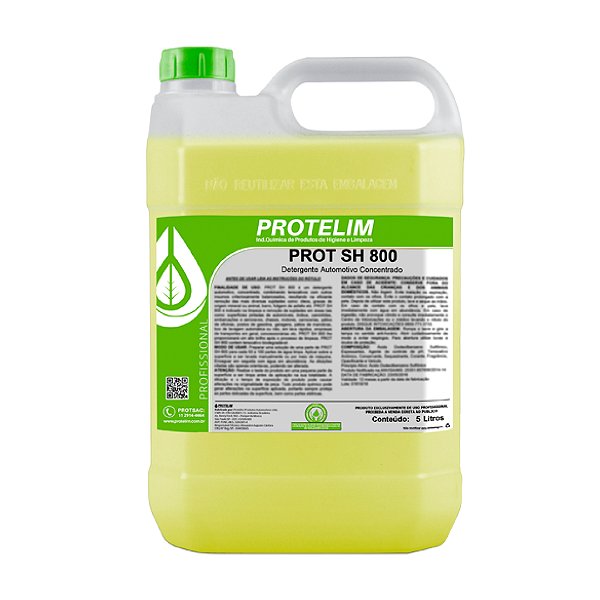 PROT SH800 Detergente Concentrado 5L - PROTELIM