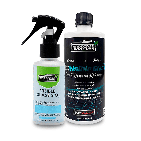 VISIBLE GLASS Limpeza e Repelência de Água para Vidros - NOBRECAR