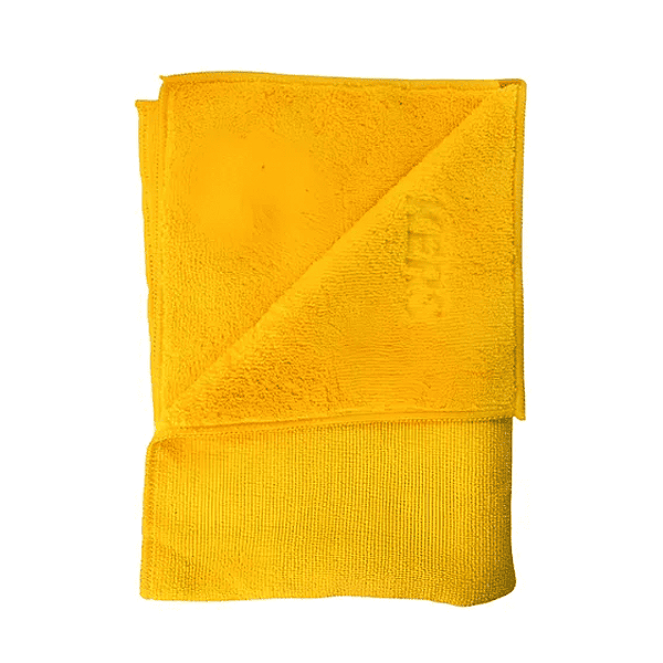 Toalha de Microfibra Dual Loop 60x40cm 360GSM Amarelo com Borda - KERS