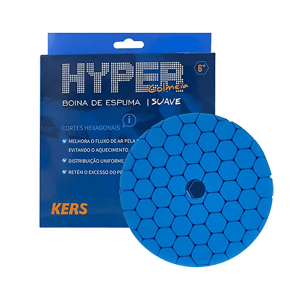 Kit de Boinas Hyper Three American Foam 3 Unidades - Corte, Lustro e Refino 5" - KERS