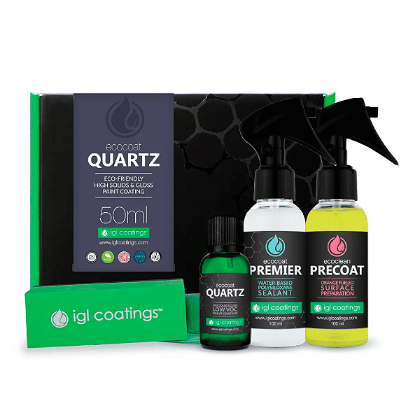 Revestimento Nano Cerâmico 2 anos 50ml - Ecocoat Quartz 9H - IGL Coatings