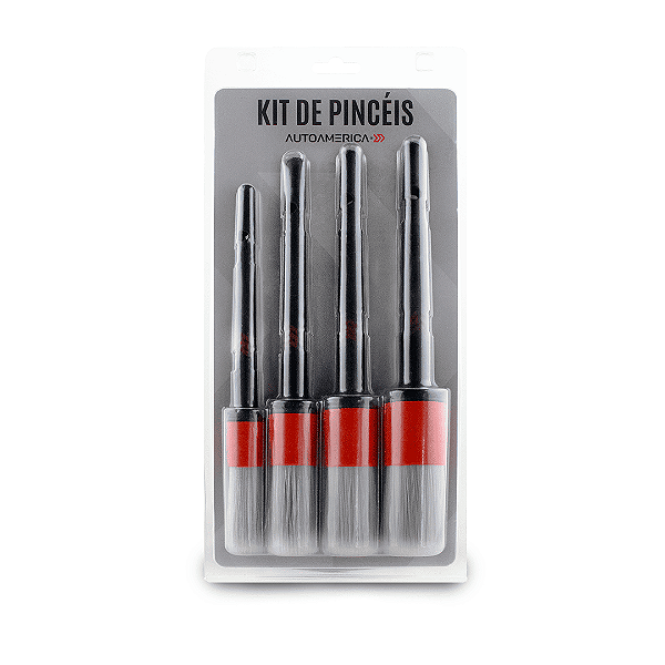 Kit Pincéis Automotivos Detailing Brush AUTOAMERICA