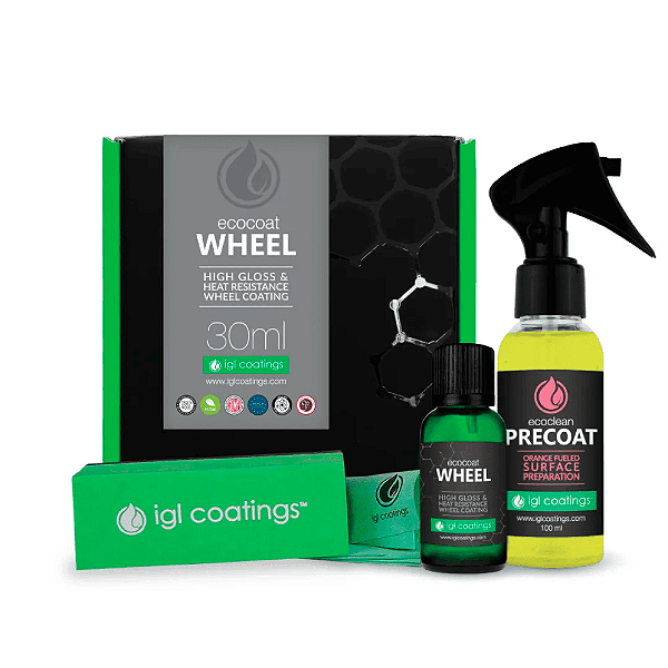 Revestimento Nano Cerâmico 1 ano para rodas - Ecocoat Wheel 9H - IGL Coatings
