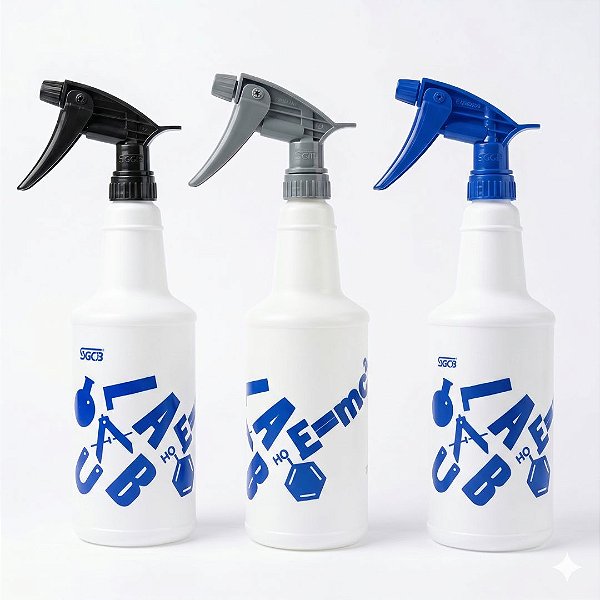 Borrifador Sprayer 800ml Resistência Química - Cinza SGCB