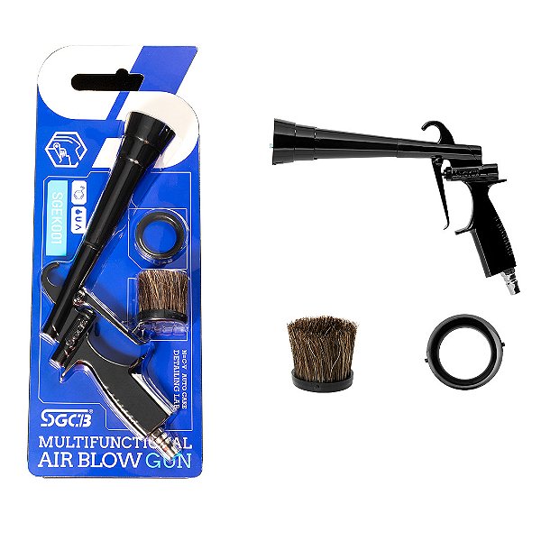 Pistola de Ar Comprimido Com Escova para Limpeza - SGCB