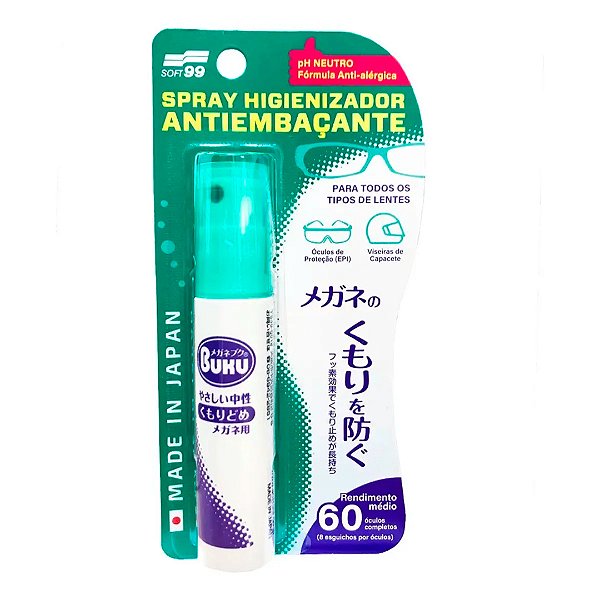 Spray Anti Embaçante/Limpeza para Óculos 18ml - SOFT99