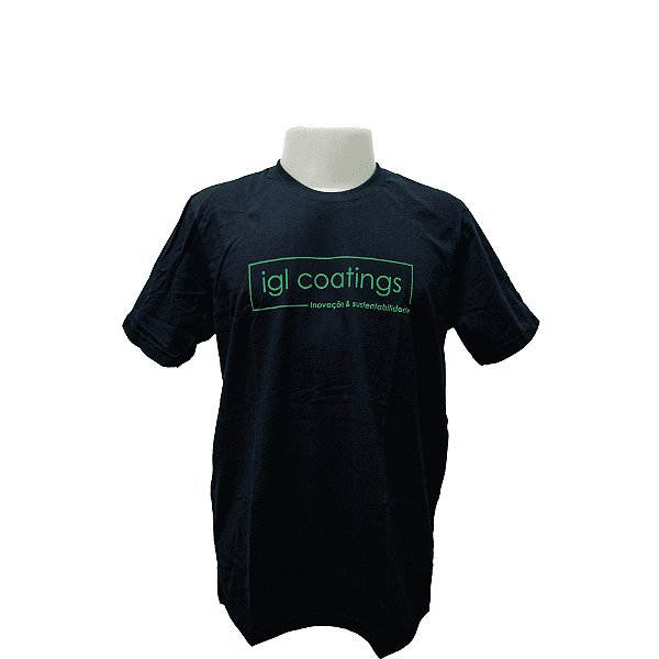 Camiseta Preta Oficial Masculina Tamanho GG - IGL Coatings