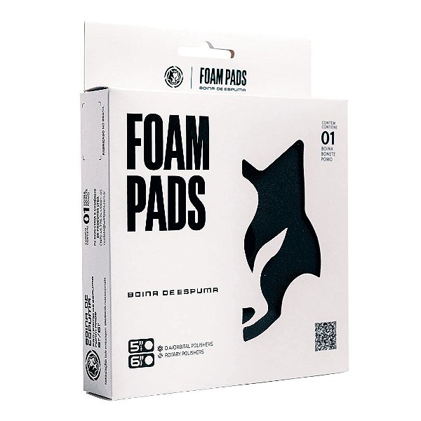 Boina de Espuma Lustro Preta 6" - WOLF PADS