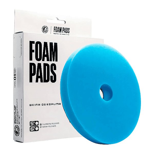 Boina de Espuma Refino Azul Celeste 5,25" - WOLF PADS