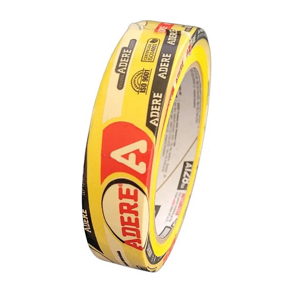 Fita Crepe Automotiva Amarela 24mmx40m - ADERE