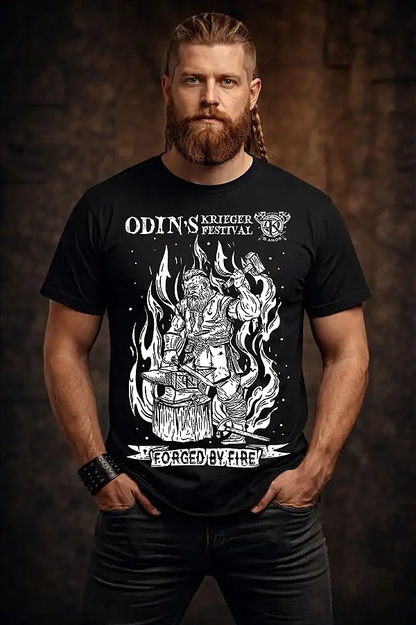Camiseta 15 anos Odin´s Krieger Fest - Pré Venda